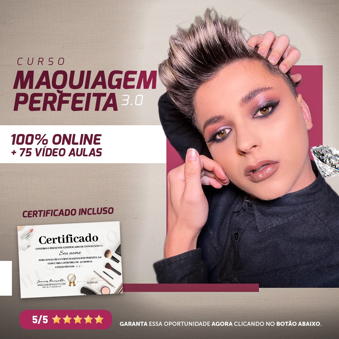 MAQUIAGEM PERFEITA CURSO DE MAQUIAGEM EM PROMOÇÃO PROFISSIONAL